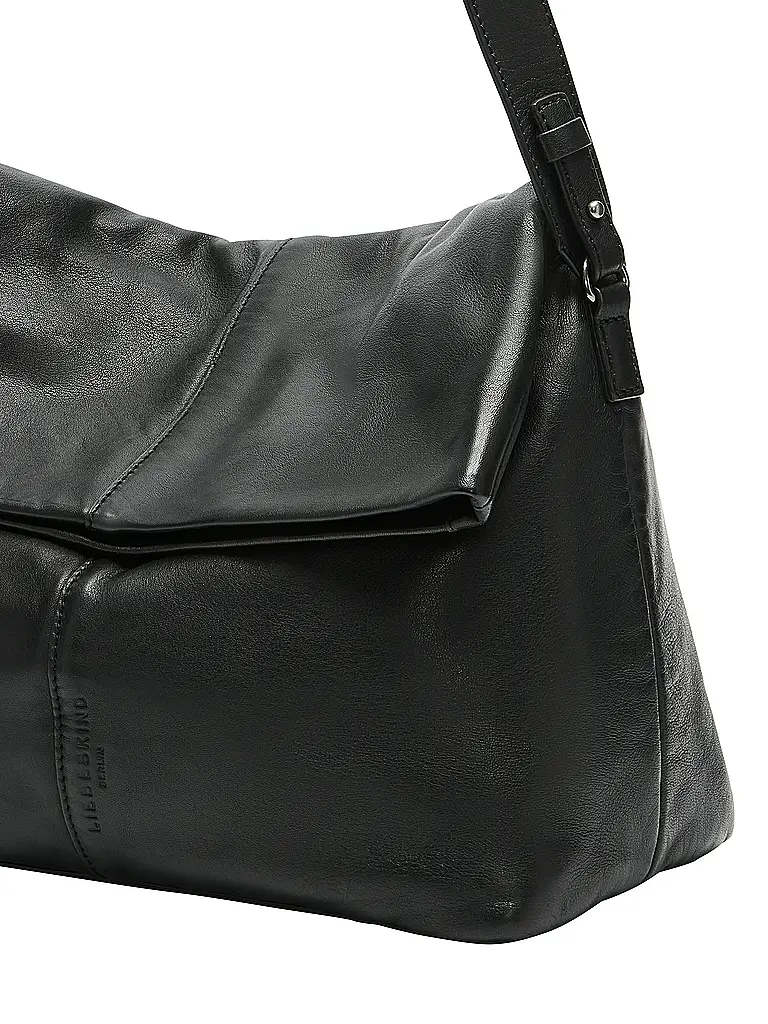 LIEBESKIND BERLIN | Bolso de cuero - Bolso Hobo FIONA Medium | Negro