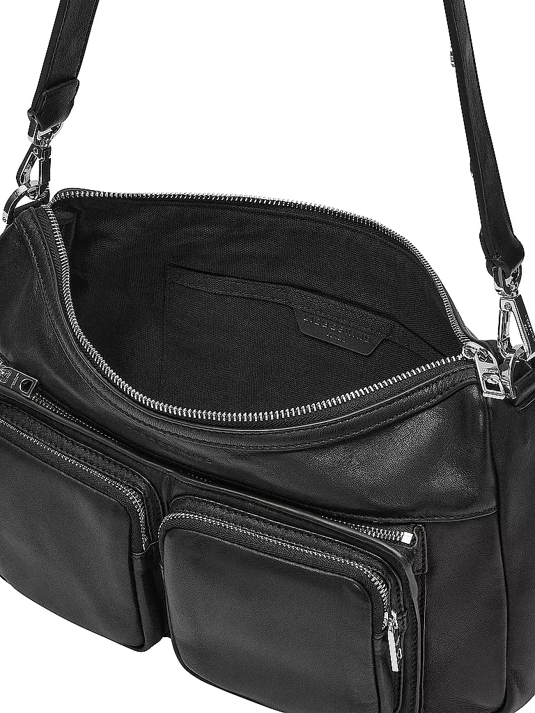 LIEBESKIND BERLIN | Bolso de cuero - Bolso Hobo MAIA Medium | Negro