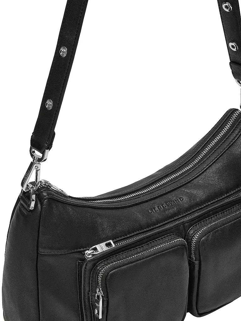 LIEBESKIND BERLIN | Bolso de cuero - Bolso Hobo MAIA Medium | Negro