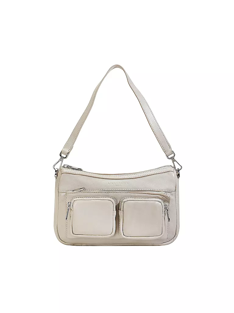 LIEBESKIND BERLIN | Bolso de cuero - Bolso Hobo MAIA Small | Crema