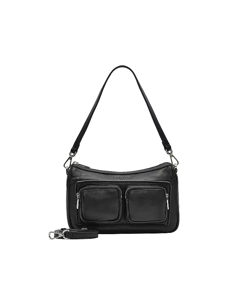 LIEBESKIND BERLIN | Bolso de cuero - Bolso Hobo MAIA Small | Negro