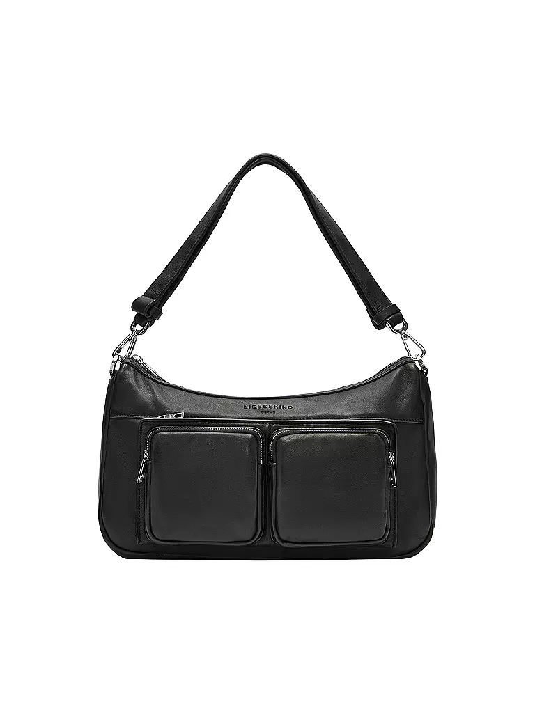 LIEBESKIND BERLIN | Bolso de cuero - Bolso Hobo MAIA Small | Negro
