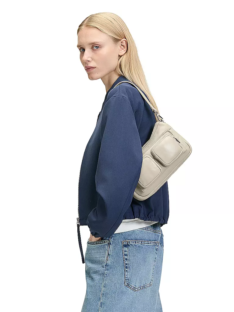 LIEBESKIND BERLIN | Bolso de cuero - Bolso Hobo MAIA Small | Crema