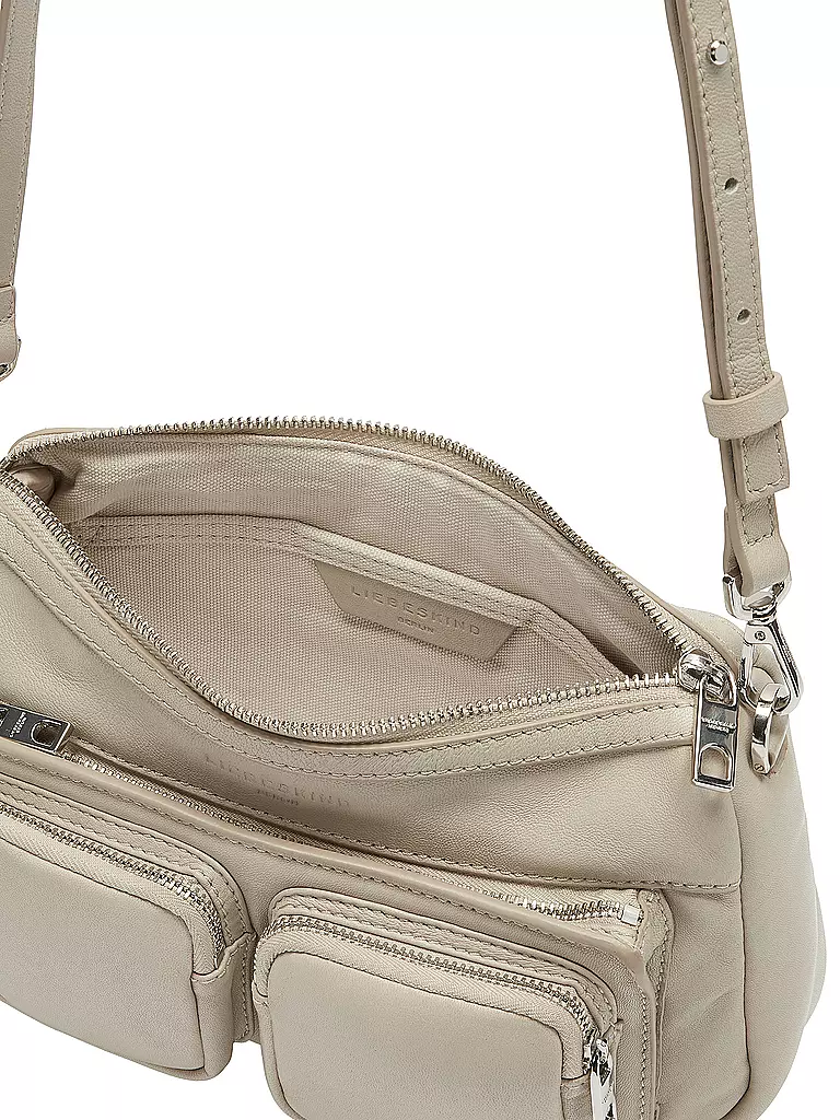 LIEBESKIND BERLIN | Bolso de cuero - Bolso Hobo MAIA Small | Crema