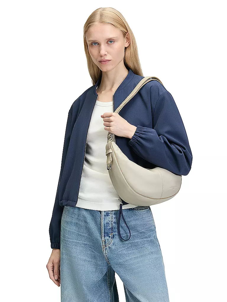 LIEBESKIND BERLIN | Bolso de cuero - Bolso Hobo MOON Small | Beige