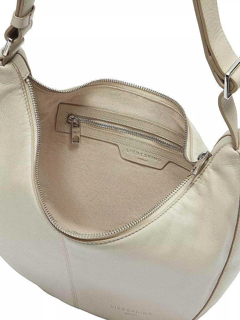LIEBESKIND BERLIN | Bolso de cuero - Bolso Hobo MOON Small | Beige