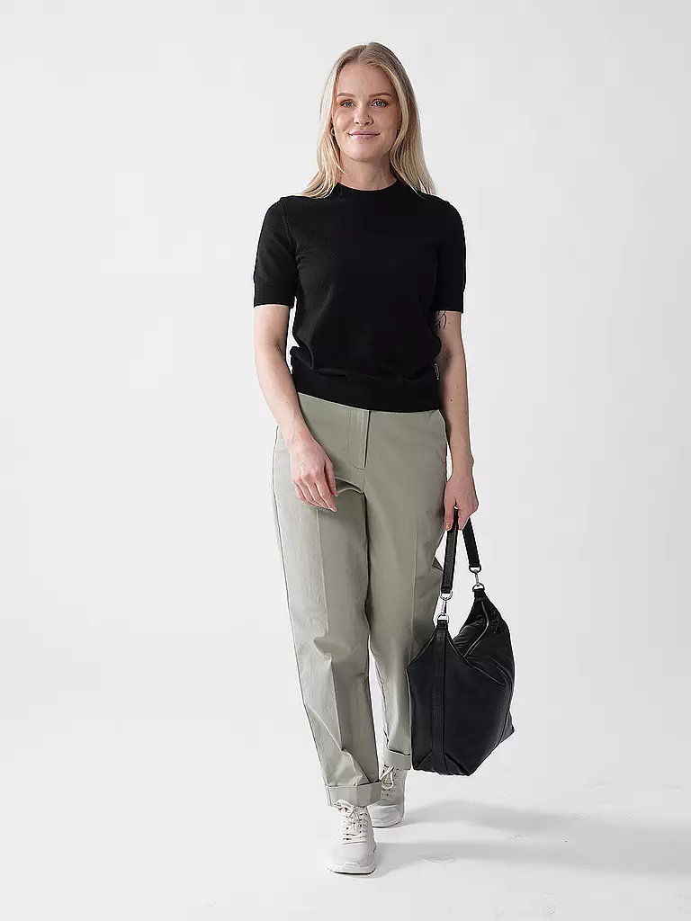 LIEBESKIND BERLIN | Bolso de cuero - Bolso Hobo PARIS Mediano | schwarz