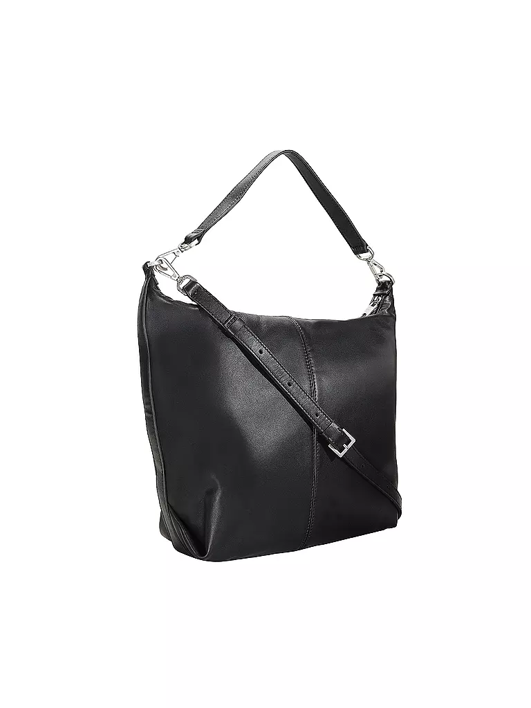 LIEBESKIND BERLIN | Bolso de cuero - Bolso Hobo PARIS Mediano | schwarz