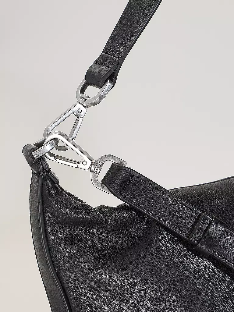 LIEBESKIND BERLIN | Bolso de cuero - Bolso Hobo PARIS Mediano | schwarz
