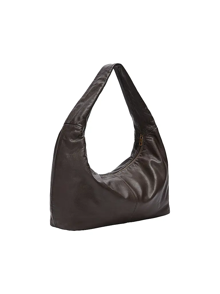 LIEBESKIND BERLIN | Bolso de cuero - Hobo Bag Large | Marrón