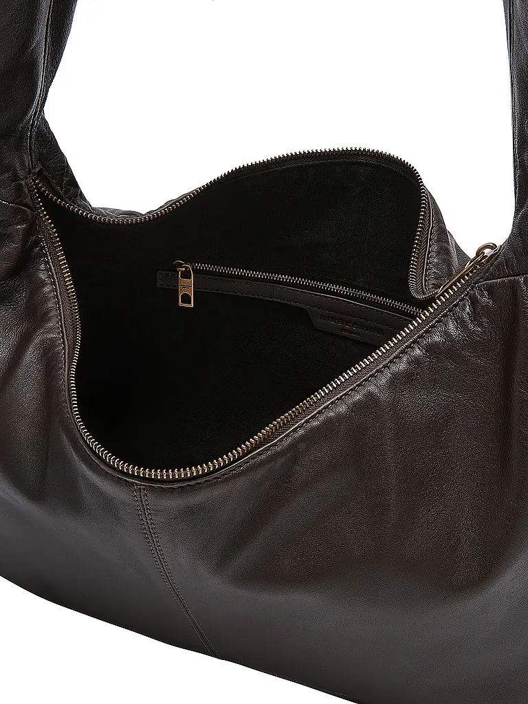 LIEBESKIND BERLIN | Bolso de cuero - Hobo Bag Large | Marrón