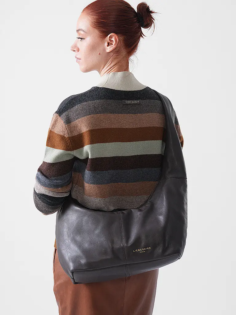 LIEBESKIND BERLIN | Bolso de cuero - Hobo Bag Mediano | Marrón