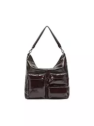LIEBESKIND BERLIN | Bolso de cuero - Hobo Bag Medium | Rojo oscuro