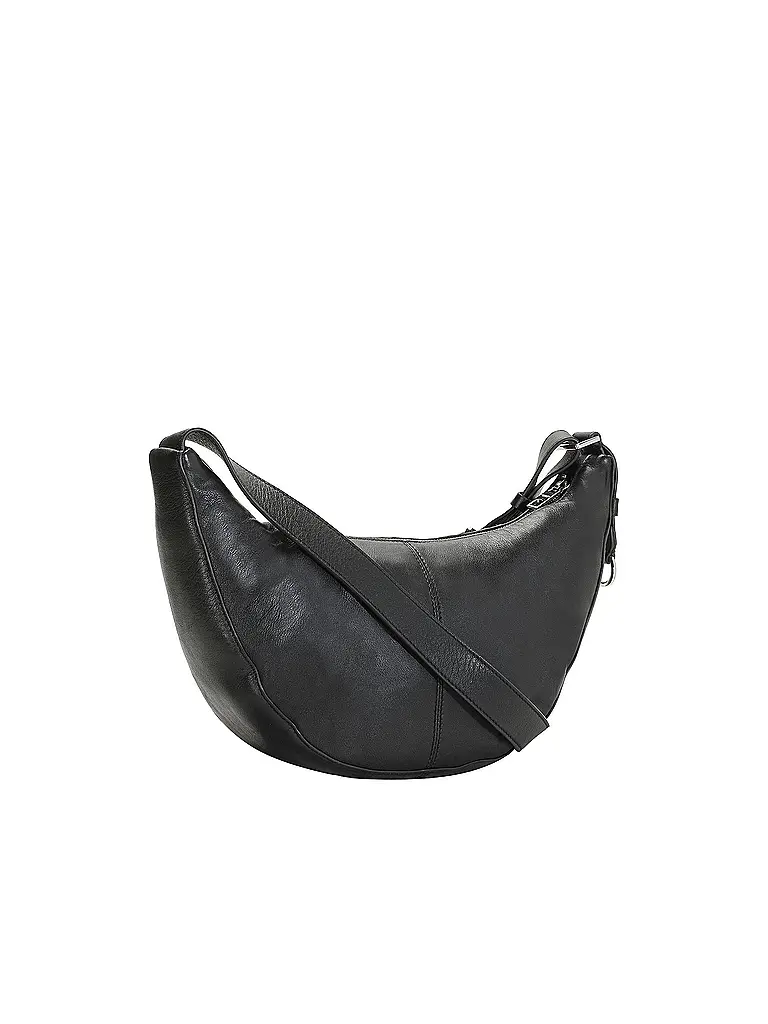 LIEBESKIND BERLIN | Bolso de cuero - Hobo Bag MOON Small | Negro
