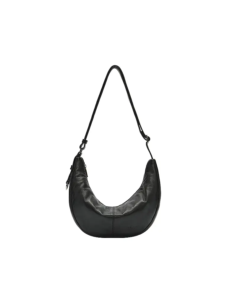 LIEBESKIND BERLIN | Bolso de cuero - Hobo Bag MOON Small | Negro