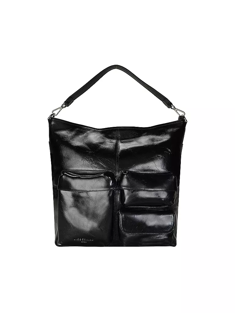 LIEBESKIND BERLIN | Bolso de cuero - Hobo Mediano | schwarz