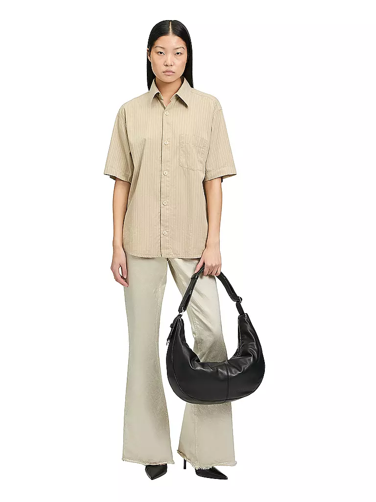 LIEBESKIND BERLIN | Bolso de cuero - Hobo MOON Medium | schwarz