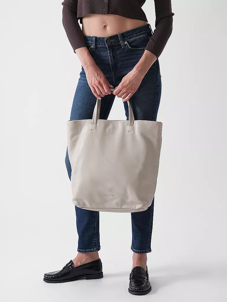LIEBESKIND BERLIN | Bolso de cuero - Tote Bag HERA Large | Crema
