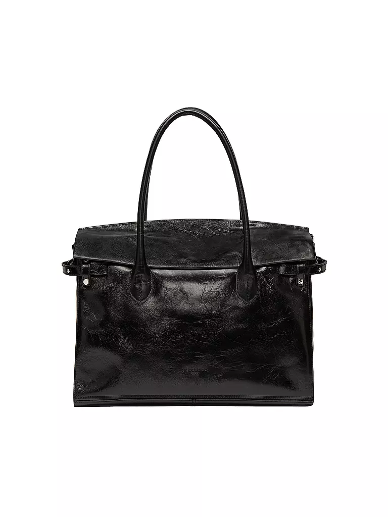 LIEBESKIND BERLIN | Ledertasche - Henkeltasche GLORIA SATCHEL Large | Negro