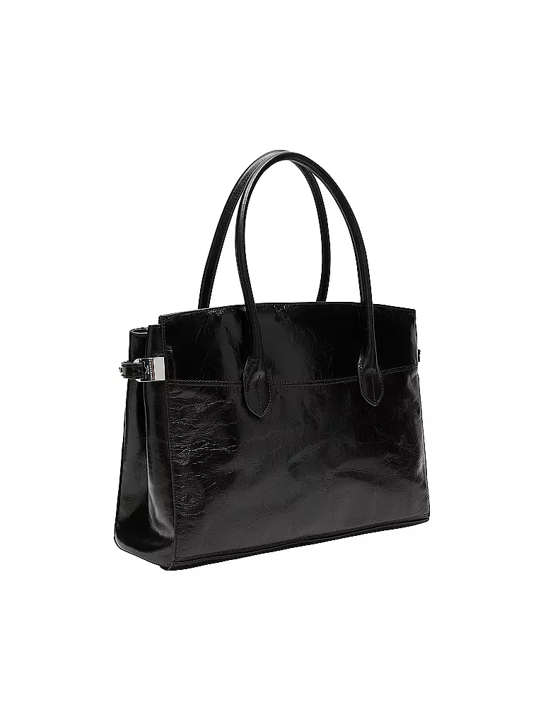 LIEBESKIND BERLIN | Ledertasche - Henkeltasche GLORIA SATCHEL Large | Negro