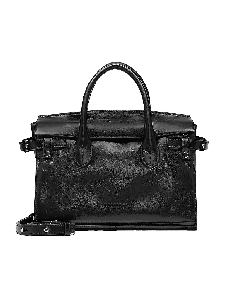 LIEBESKIND BERLIN | Ledertasche - Henkeltasche GLORIA SATCHEL Medium | Negro