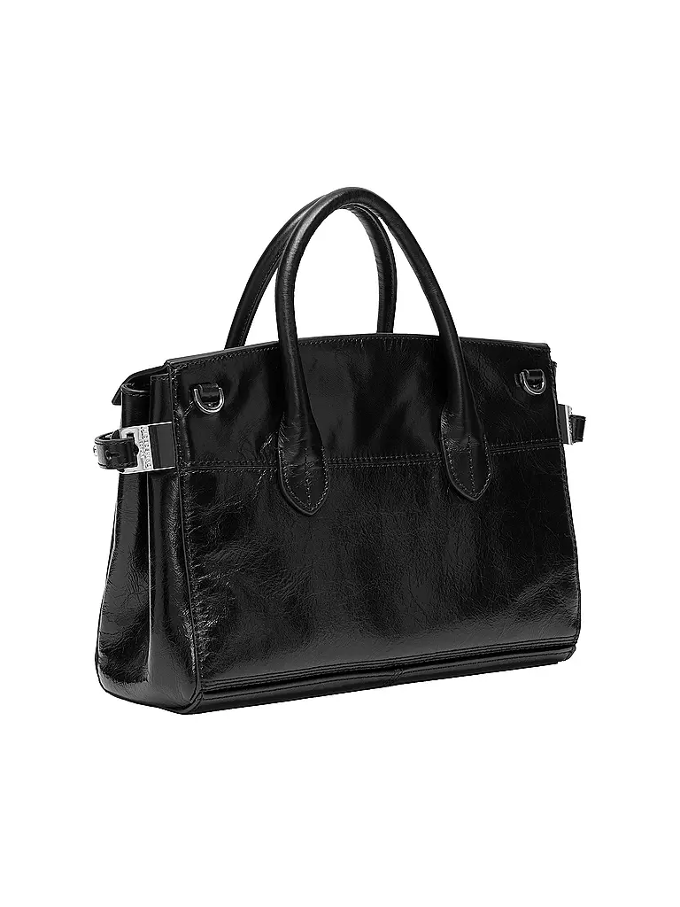 LIEBESKIND BERLIN | Ledertasche - Henkeltasche GLORIA SATCHEL Medium | Negro
