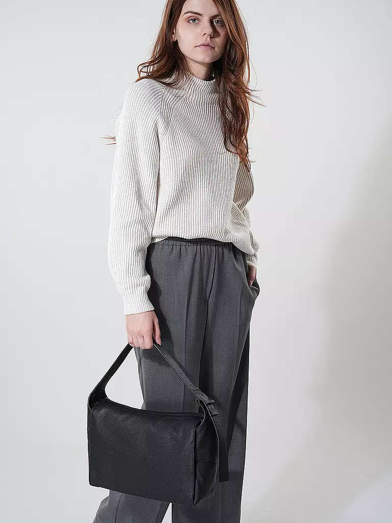 LIEBESKIND BERLIN | Ledertasche - Hobo Bag LOU Medium | Negro