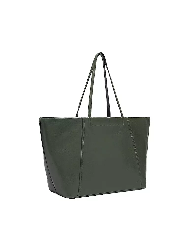 LIEBESKIND BERLIN | Ledertasche - Shopper CHUDY Large | Verde oscuro