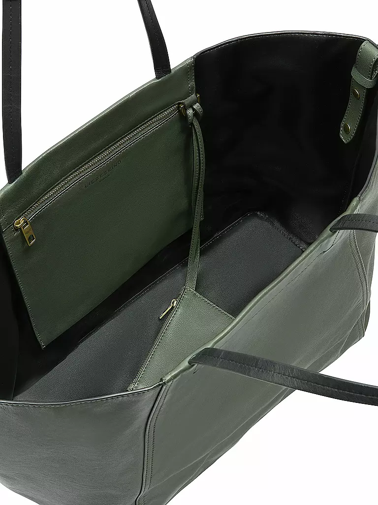 LIEBESKIND BERLIN | Ledertasche - Shopper CHUDY Large | Verde oscuro