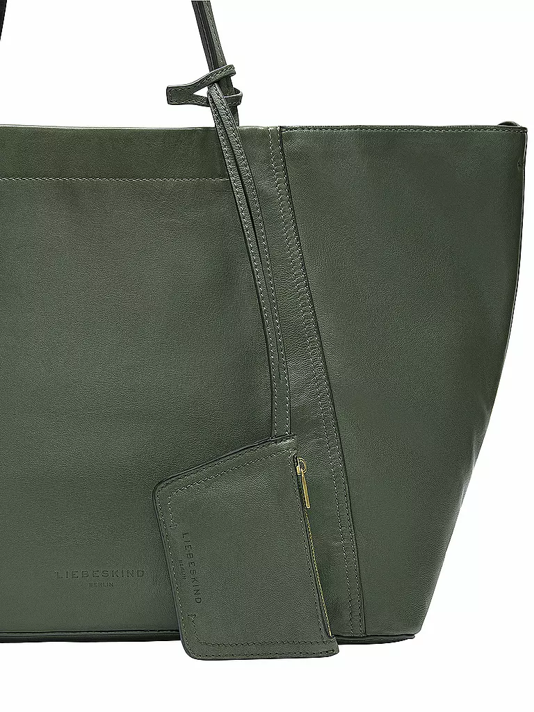 LIEBESKIND BERLIN | Ledertasche - Shopper CHUDY Large | Verde oscuro