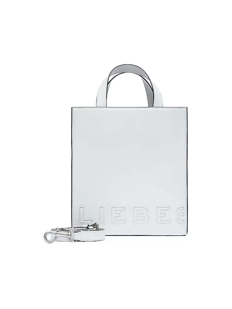 LIEBESKIND BERLIN | Ledertasche - Tote Bag PAPER BAG  Small | Blanco