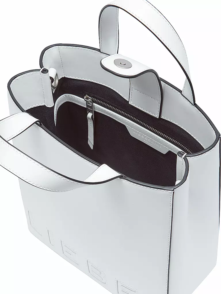 LIEBESKIND BERLIN | Ledertasche - Tote Bag PAPER BAG  Small | Blanco