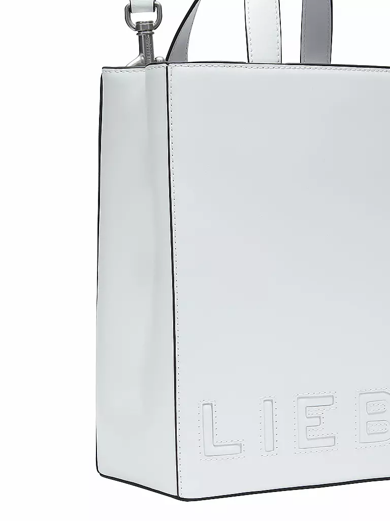 LIEBESKIND BERLIN | Ledertasche - Tote Bag PAPER BAG  Small | Blanco
