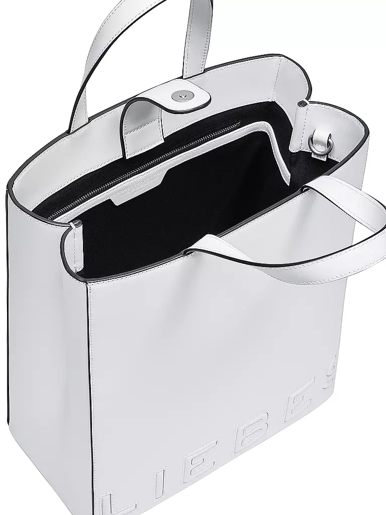 LIEBESKIND BERLIN | Ledertasche - Tote Bag PAPER BAG Medium | Blanco