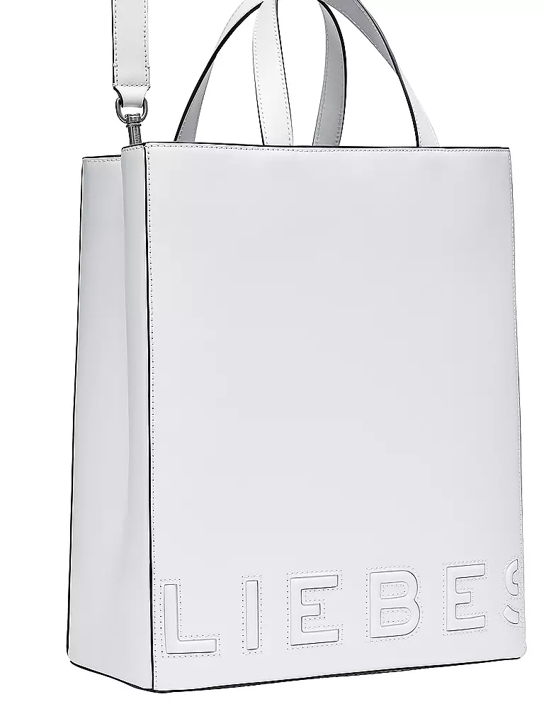 LIEBESKIND BERLIN | Ledertasche - Tote Bag PAPER BAG Medium | Blanco