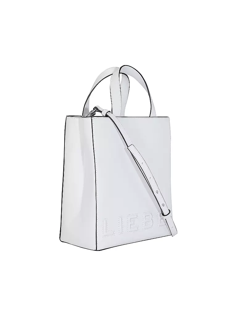 LIEBESKIND BERLIN | Ledertasche - Tote Bag PAPER BAG Small | Blanco