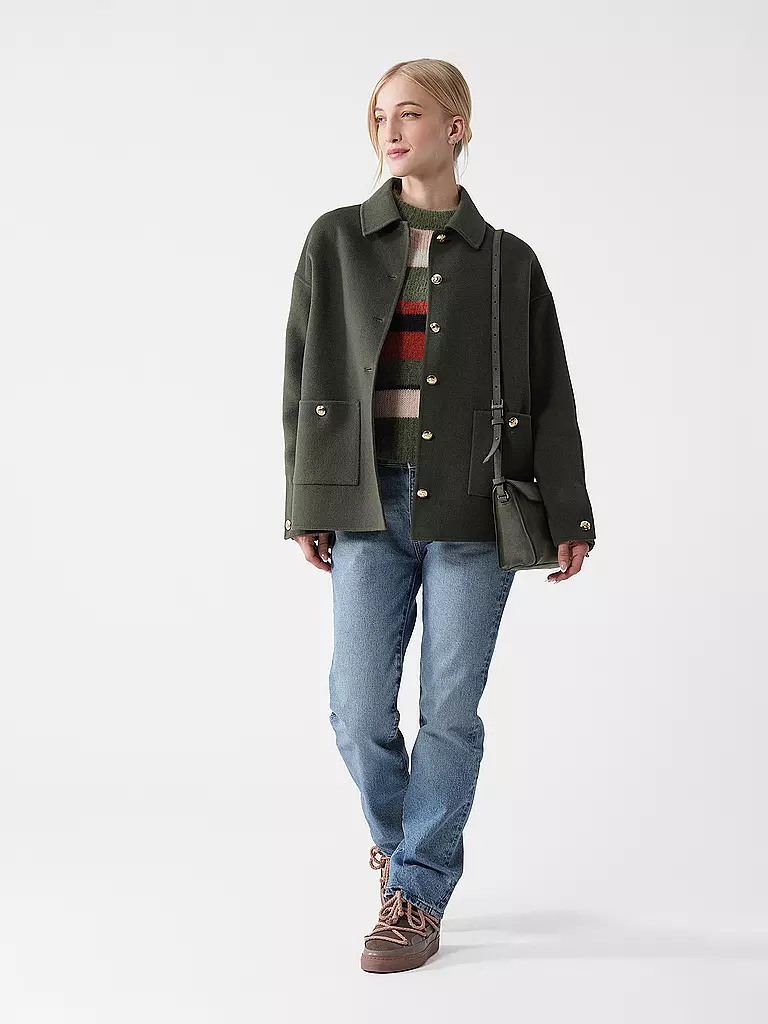 LIEBESKIND BERLIN | Ledertasche - Umhängetasche LORASmall | Verde oscuro