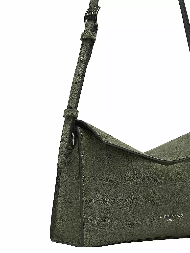 LIEBESKIND BERLIN | Ledertasche - Umhängetasche LORASmall | Verde oscuro