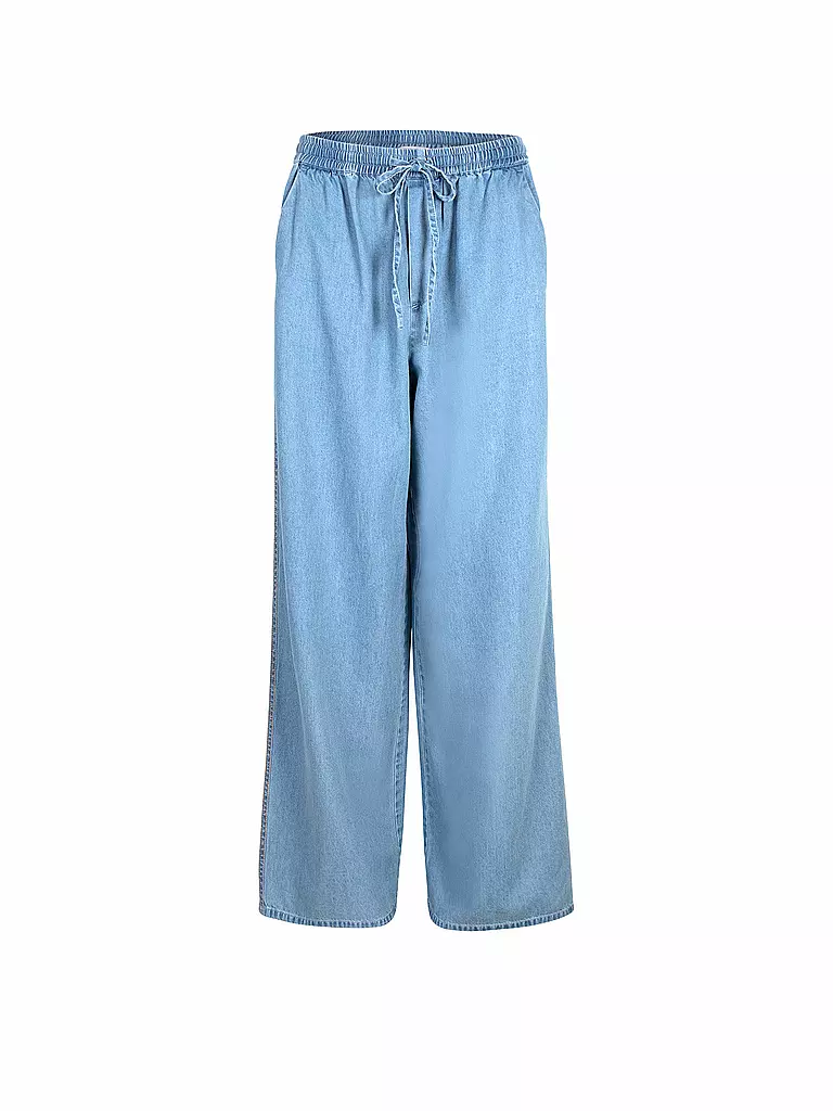 LIEBLINGSSTÜCK | Pantalón de pernera ancha LS-050 | Azul