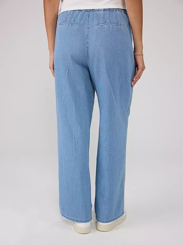 LIEBLINGSSTÜCK | Pantalón de pernera ancha LS-050 | Azul