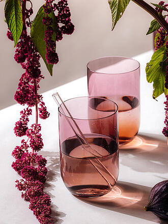 LIKE BY VILLEROY & BOCH | Juego de 2 vasos de tubo LIKE 385ml Grape