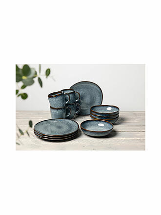 LIKE BY VILLEROY & BOCH | Juego de desayuno de 12 piezas Lave Gris