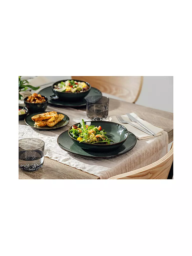 LIKE BY VILLEROY & BOCH | Bol plano LAVE VERT 21cm | Verde oscuro