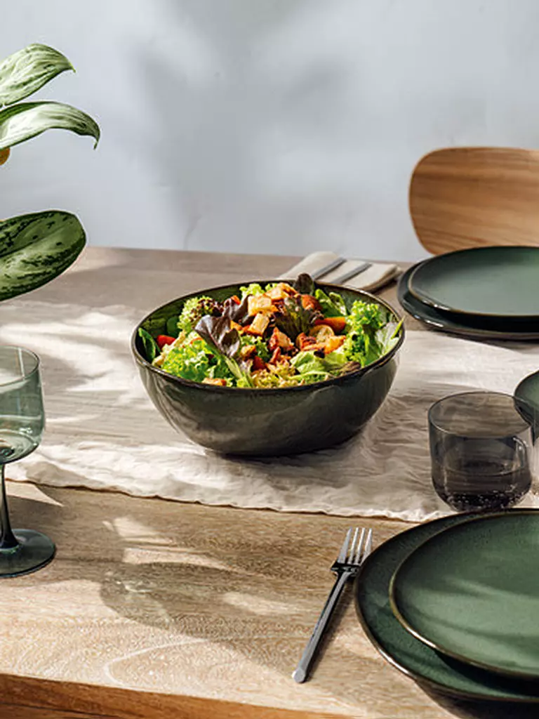 LIKE BY VILLEROY & BOCH | Bol redondo LAVE VERT 25cm | Verde oscuro