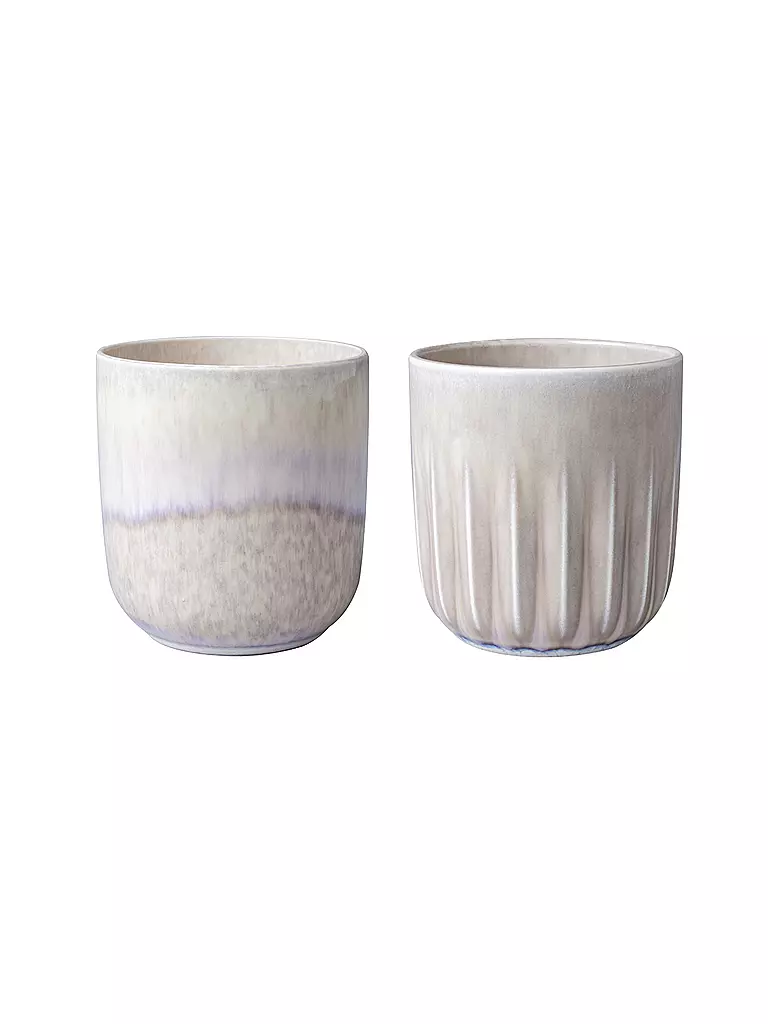 LIKE BY VILLEROY & BOCH | Juego de 2 tazas Perlemor Sand | Beige