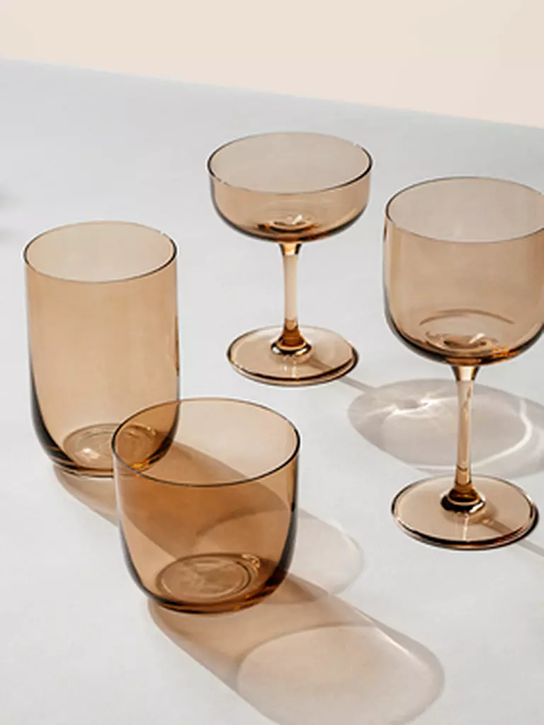 LIKE BY VILLEROY & BOCH | Juego de 2 vasos de tubo LIKE 385ml Clay | 