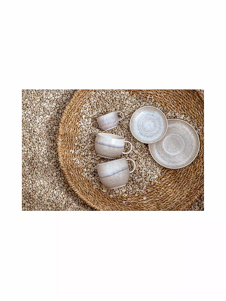 LIKE BY VILLEROY & BOCH | Kaffeeuntertasse 16cm Perlemor Sand | Beige