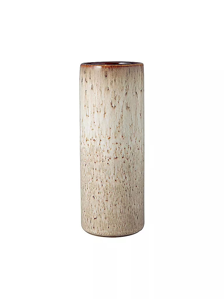 LIKE BY VILLEROY & BOCH | Lave Home Jarrón Cilindro, 7,5x7,5x20cm, Beige | Beige