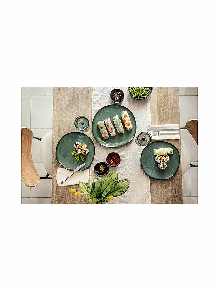 LIKE BY VILLEROY & BOCH | Servierplatte LAVE VERT 32cm | Verde oscuro