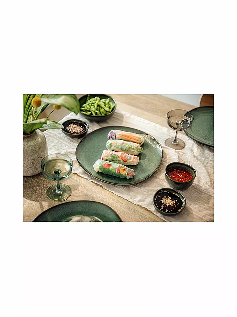 LIKE BY VILLEROY & BOCH | Servierplatte LAVE VERT 32cm | Verde oscuro